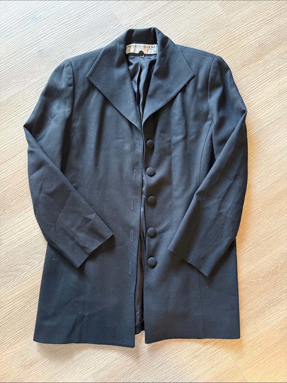 NOVIELLO BLOOM SUITS Vintage 90's Longline Blazer Notched Collar Suit Jacket
